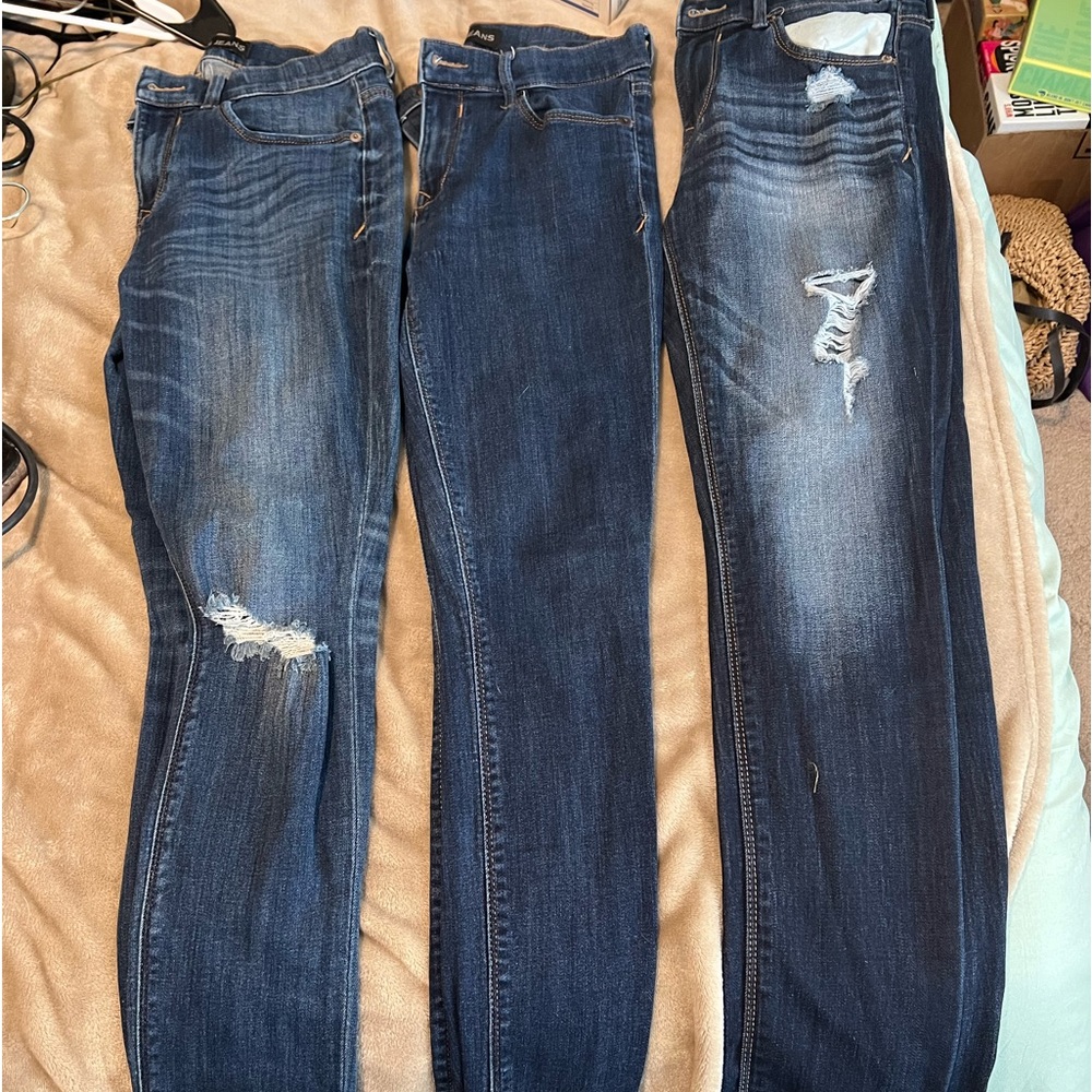 Bundle of size 4 regular length express jeans ( 3 pairs )